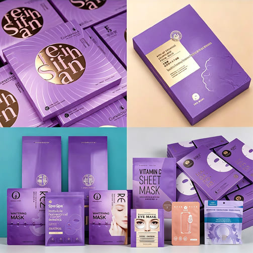 Gift packaging boxes and beauty bags