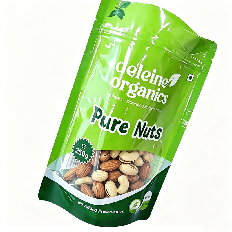 Clear Window Resealable Stand up Pouches for Snacks