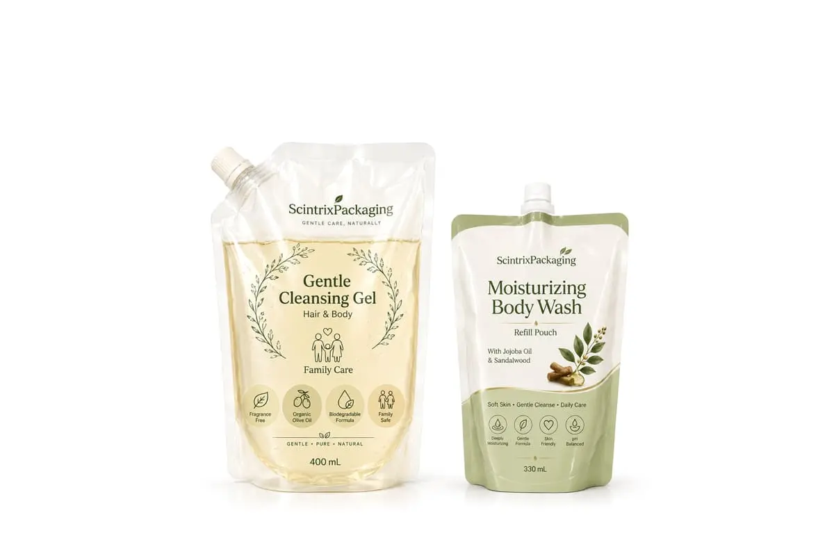 Body wash flexible packaging