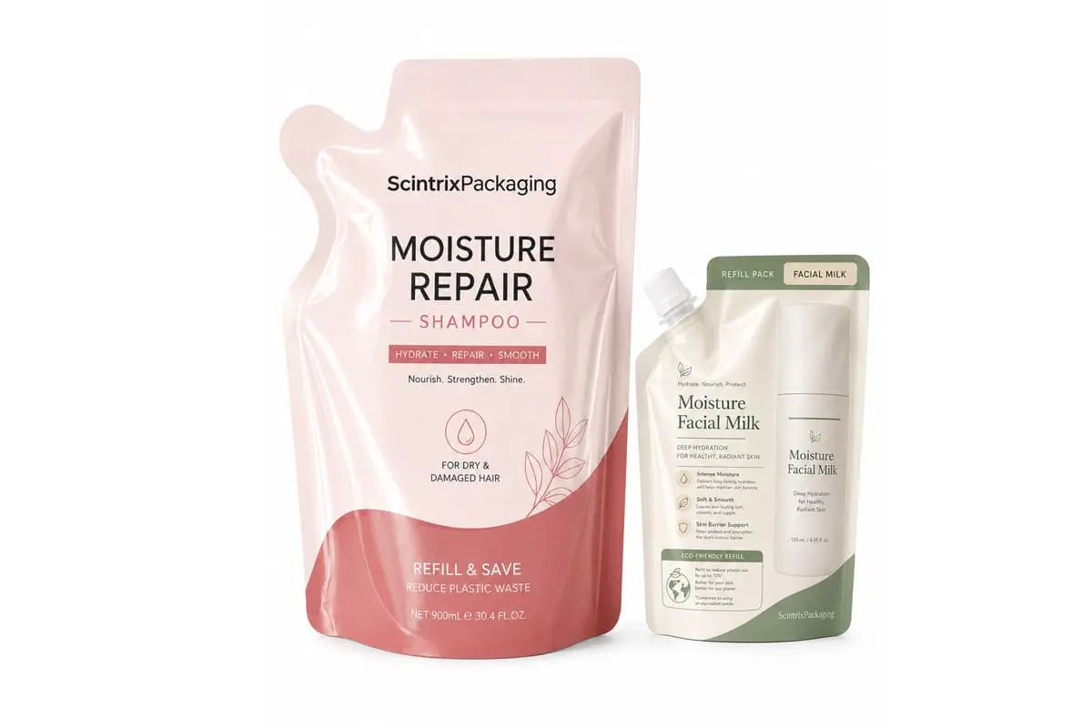 Cosmetic Spout Refill Pouch