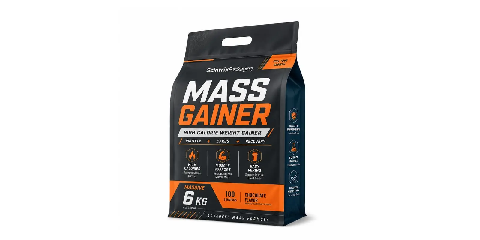 Mass Gainer Packaging