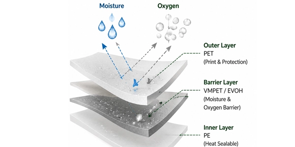 Moisture barrier film for seeds