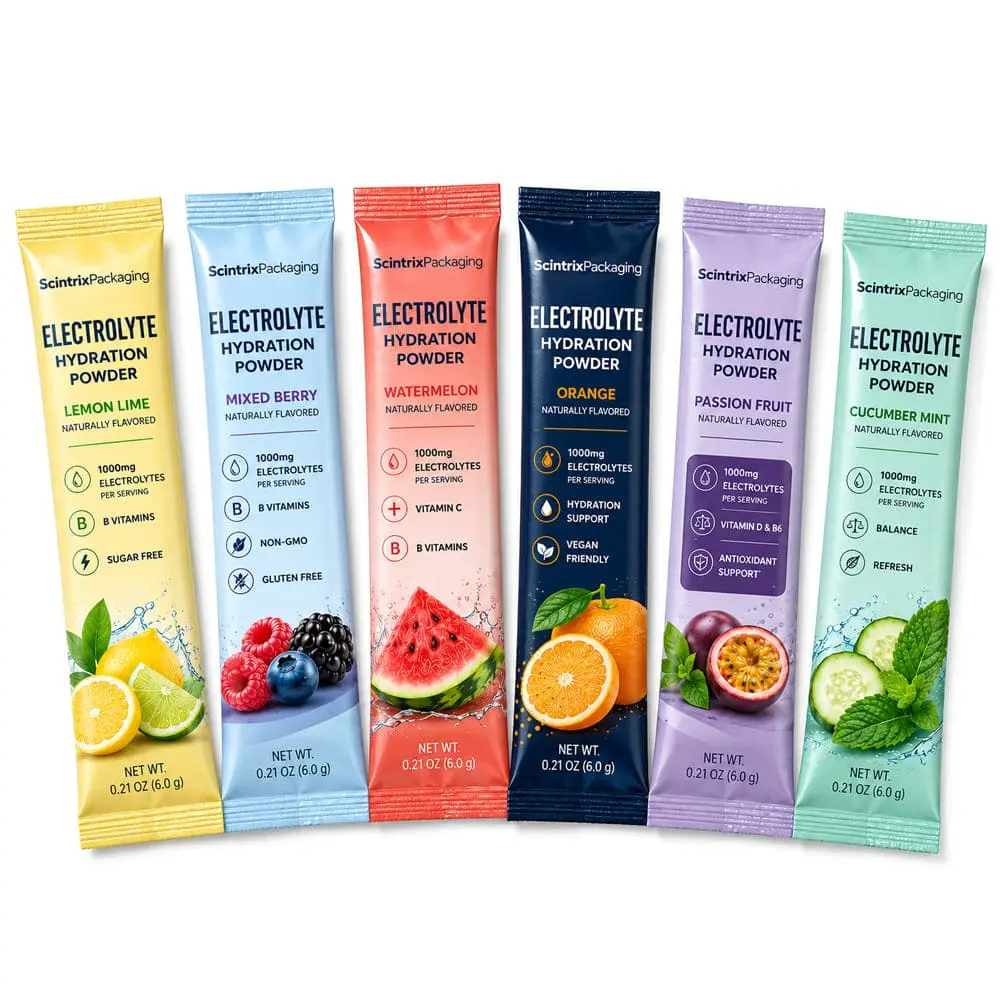Electrolyte powder sachets