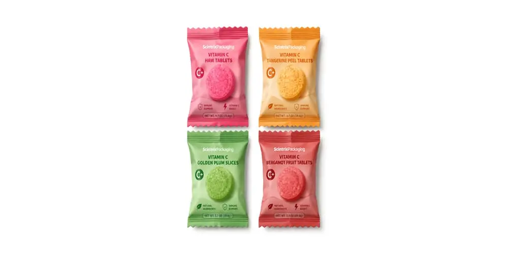 Mint and pressed candy packaging sachets