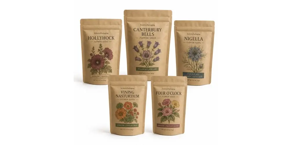 Heirloom and Wildflower Seed Packaging