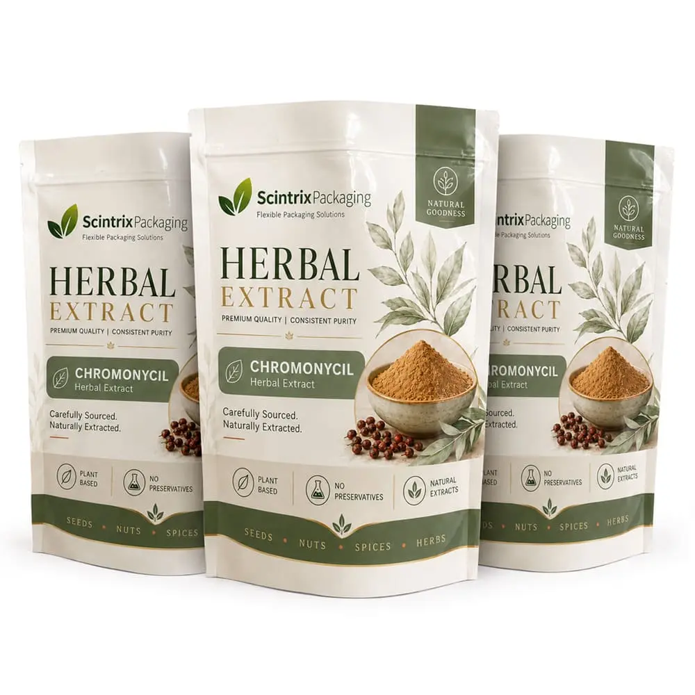 Herbal extract kraft pouch