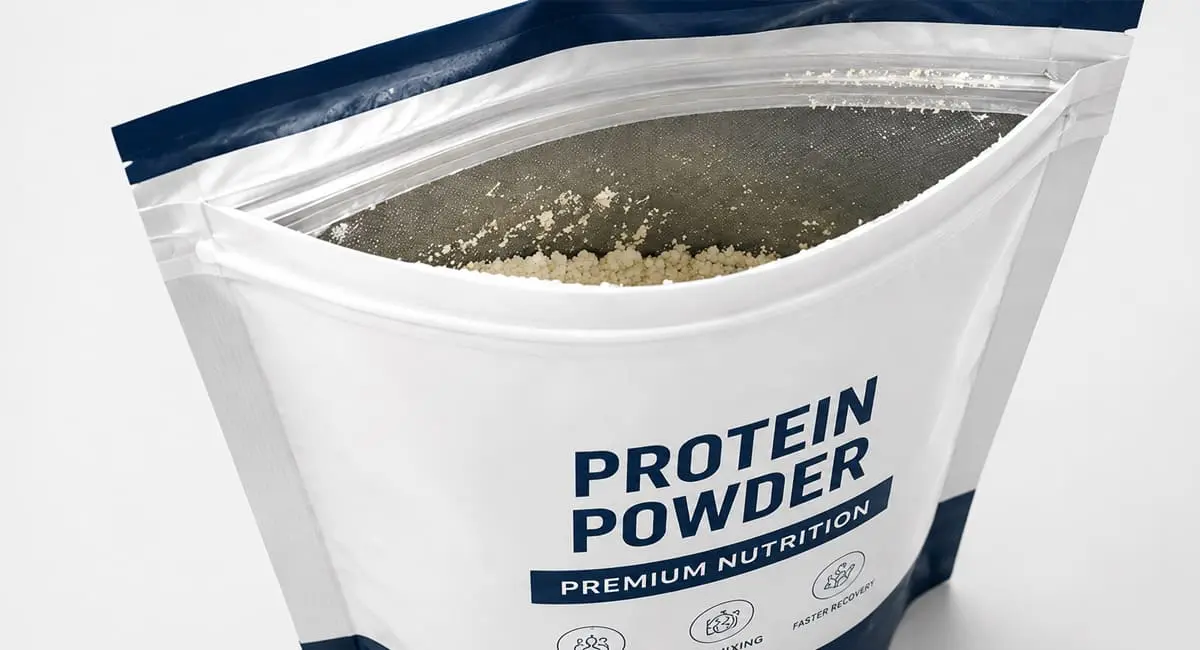 Powder in seal area illustration