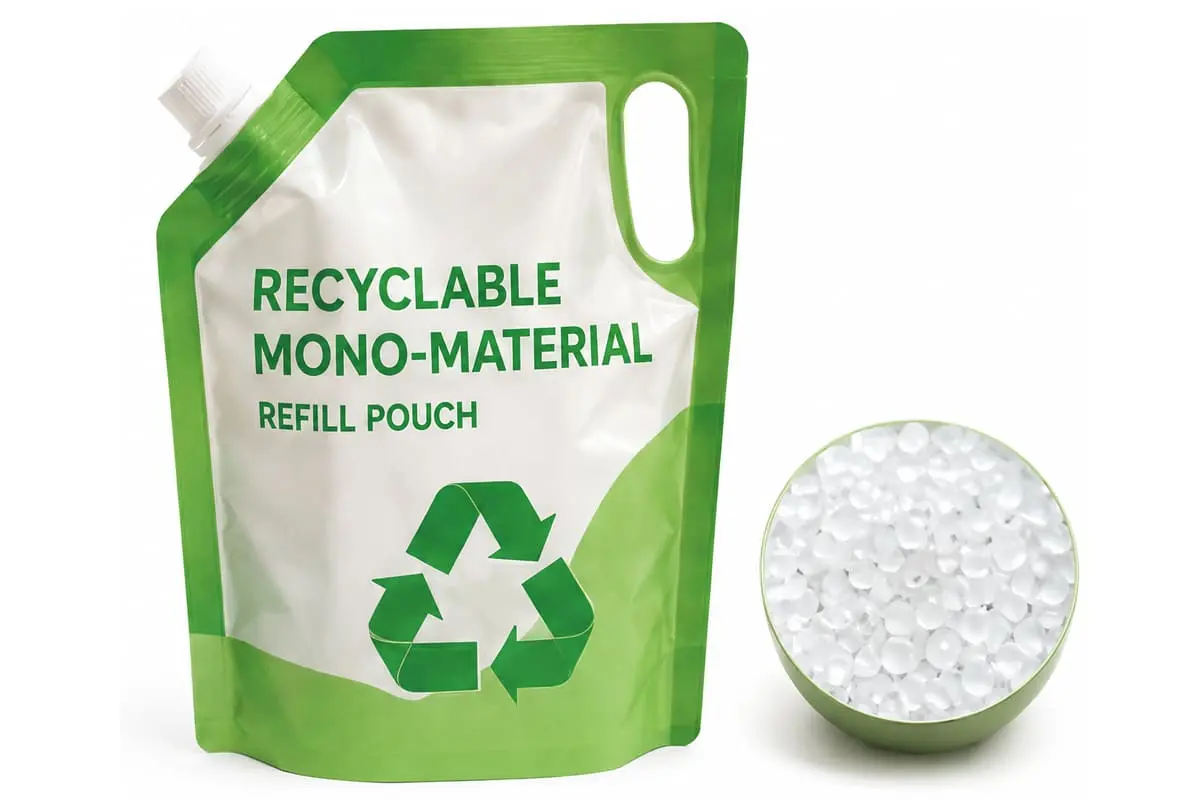 Recyclable pouch structure comparison