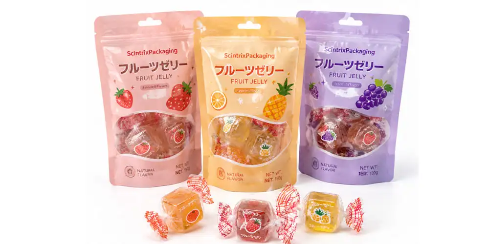 Soft and jelly candy packaging pouches