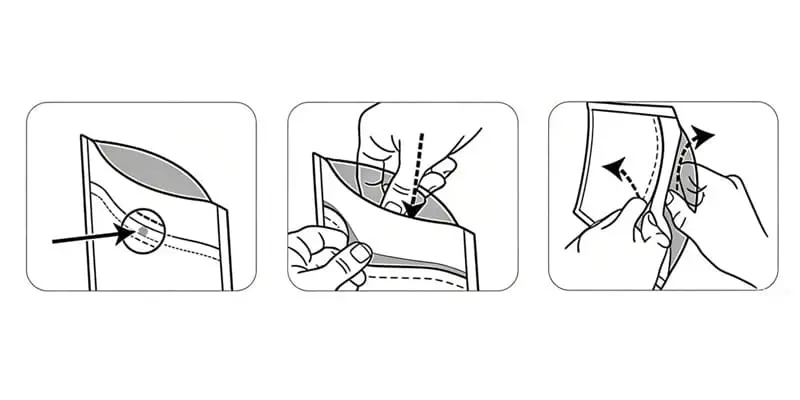 Child resistant packaging zipper mechanism
