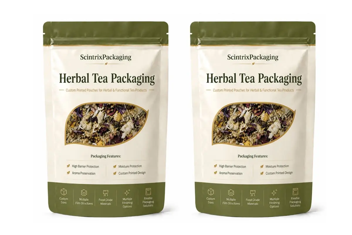 Herbal tea window pouch