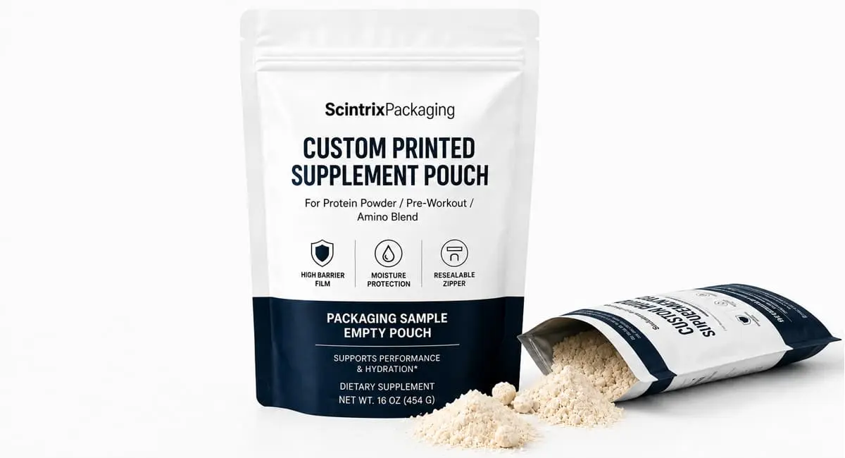 Moisture barrier supplement pouch