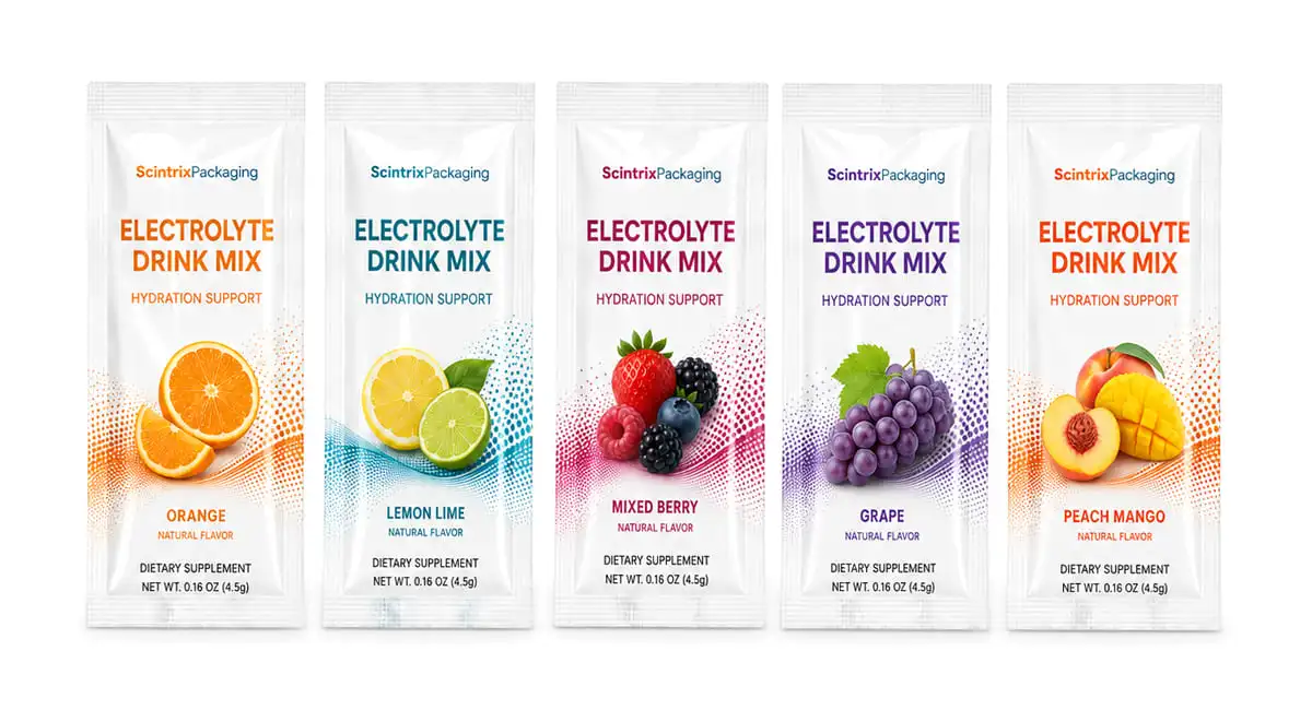 Multi-SKU supplement sachets