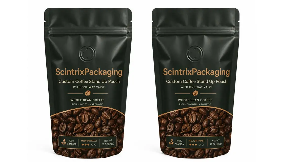 Coffee Bean Stand Up Pouches
