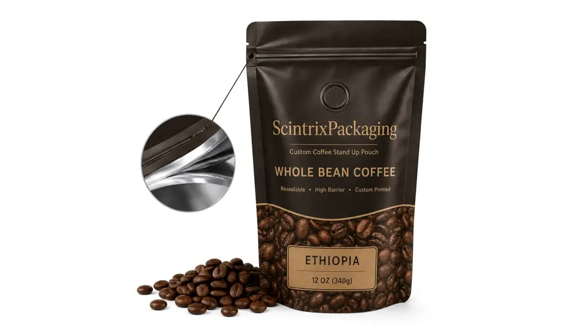 Aroma barrier pouch for coffee