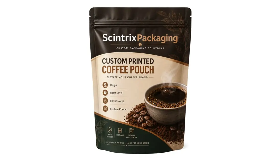 Custom Printed Coffee Stand Up Pouches
